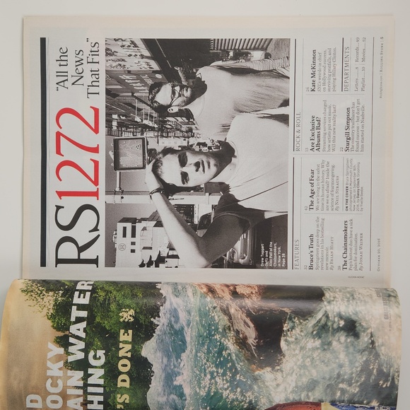 BRUCE SPRINGSTEEN ROLLING STONE 1272, OCT 20, 2016 VG+ CONDITION - Picture 5 of 17